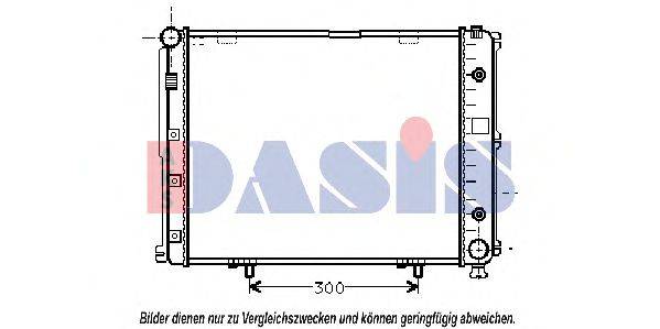 Радіатор, охолодження двигуна AKS DASIS 120480N