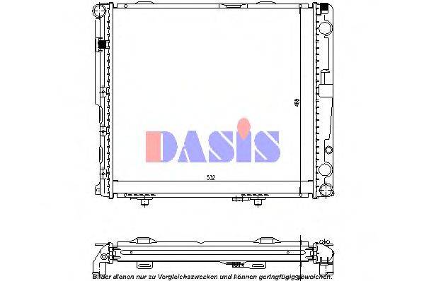 AKS DASIS 120485N Радиатор, охлаждение двигателя