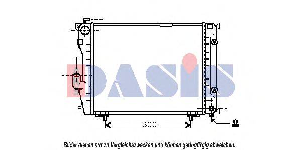 Радиатор, охлаждение двигателя AKS DASIS 120490N