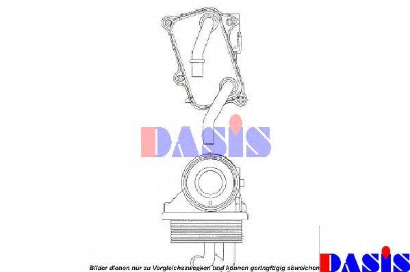AKS DASIS 126330N масляный радиатор, двигательное масло