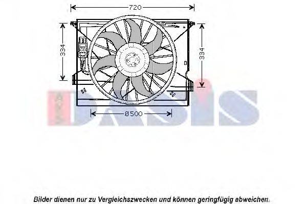 AKS DASIS 128109N Вентилятор, охолодження двигуна