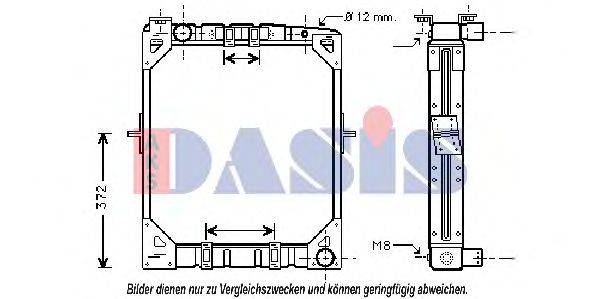 Радиатор, охлаждение двигателя AKS DASIS 130510N