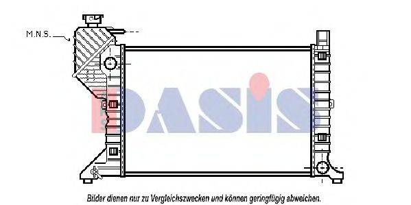 Радіатор, охолодження двигуна AKS DASIS 132160N