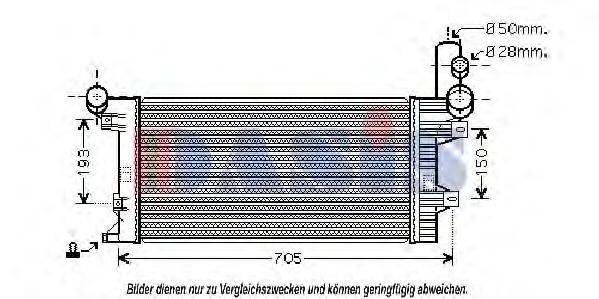 Радиатор, охлаждение двигателя AKS DASIS 132380N