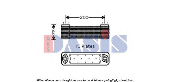 масляний радіатор, моторне масло AKS DASIS 136280N