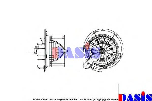 Електродвигун, вентиляція салону AKS DASIS 138011N