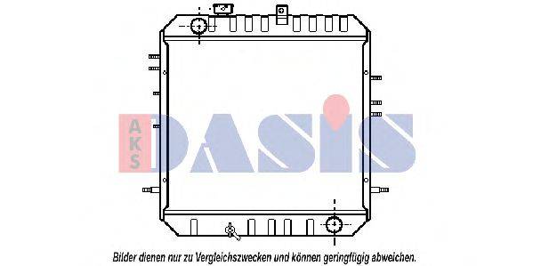 AKS DASIS 140028N Радіатор, охолодження двигуна
