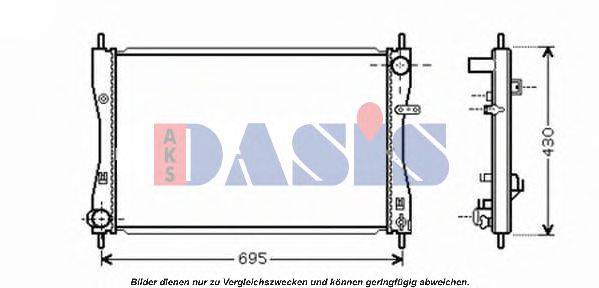 Радиатор, охлаждение двигателя AKS DASIS 140073N