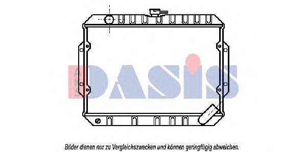 AKS DASIS 140250N Радіатор, охолодження двигуна