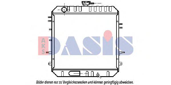 Радиатор, охлаждение двигателя AKS DASIS 141140N