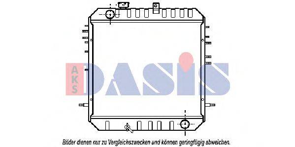 Радіатор, охолодження двигуна AKS DASIS 141150N