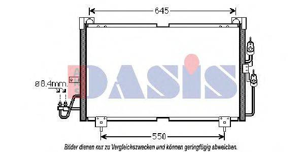 AKS DASIS 142028N Конденсатор, кондиционер