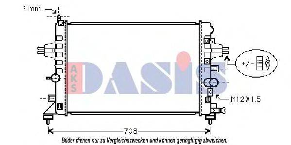 Радіатор, охолодження двигуна AKS DASIS 150058N
