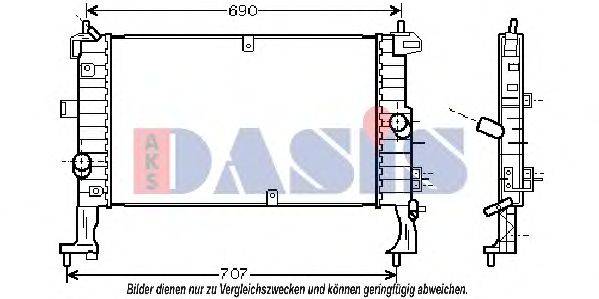 AKS DASIS 150062N Радиатор, охлаждение двигателя