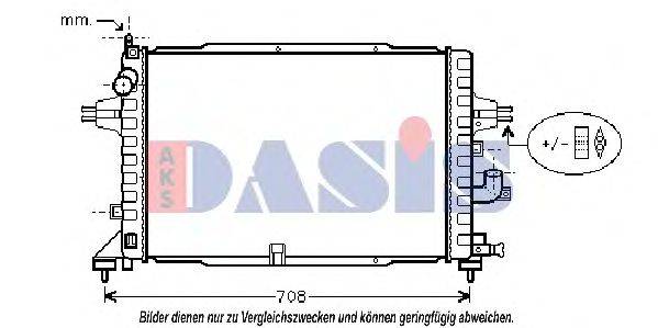 Радіатор, охолодження двигуна AKS DASIS 150063N