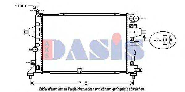 AKS DASIS 150065N Радиатор, охлаждение двигателя