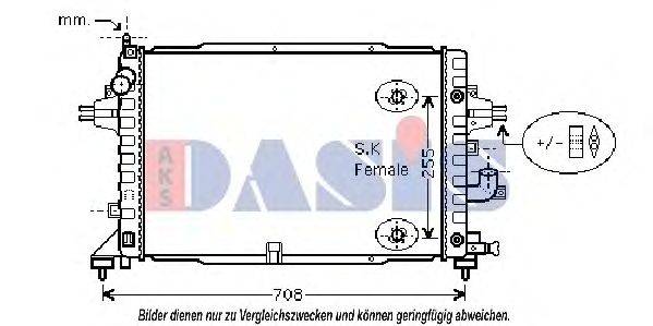 Радіатор, охолодження двигуна AKS DASIS 150092N