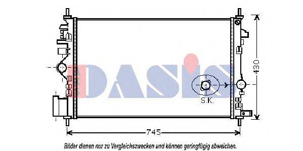 Радіатор, охолодження двигуна AKS DASIS 150099N