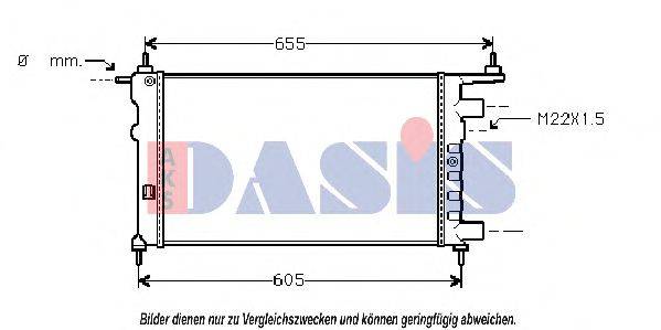 AKS DASIS 150790N Радиатор, охлаждение двигателя