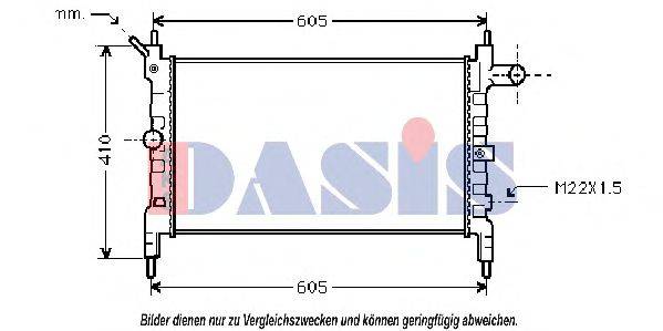 AKS DASIS 150990N Радиатор, охлаждение двигателя