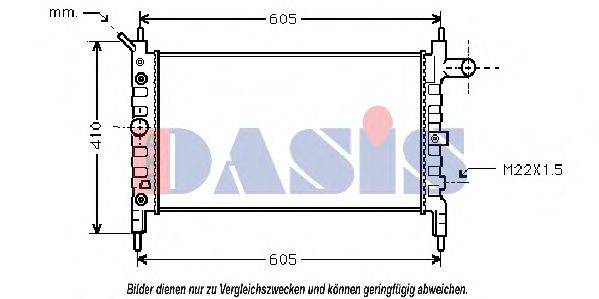 AKS DASIS 151440N Радиатор, охлаждение двигателя