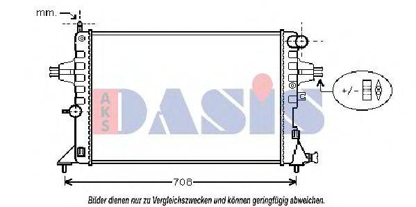 Радіатор, охолодження двигуна AKS DASIS 151670N