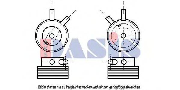масляный радиатор, двигательное масло AKS DASIS 156120N
