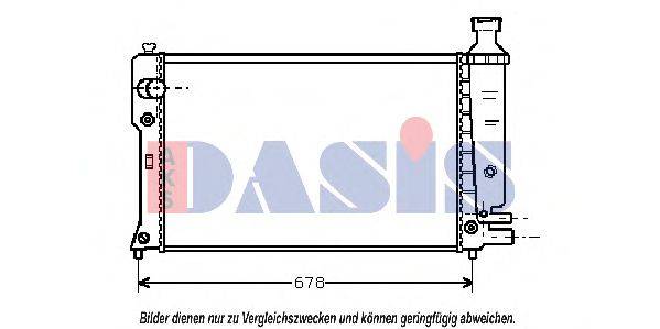 Радіатор, охолодження двигуна AKS DASIS 160049N