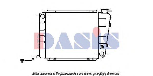 Радіатор, охолодження двигуна AKS DASIS 160160N
