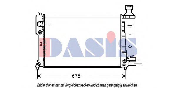 Радіатор, охолодження двигуна AKS DASIS 160710N