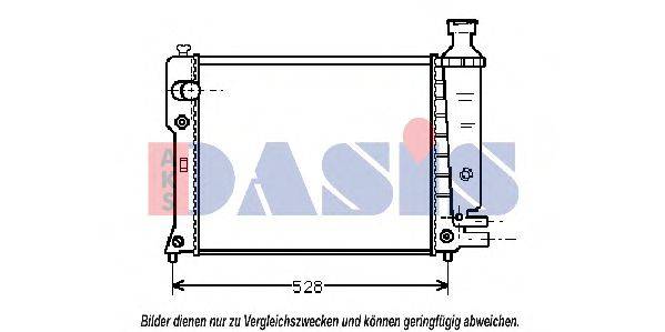 Радіатор, охолодження двигуна AKS DASIS 161220N