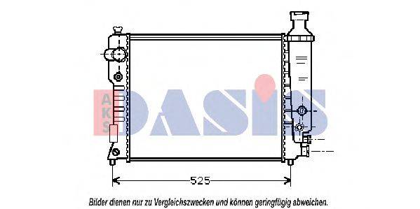 Радиатор, охлаждение двигателя AKS DASIS 161260N