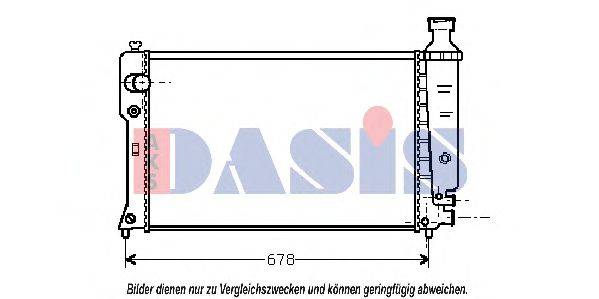 Радиатор, охлаждение двигателя AKS DASIS 161310N