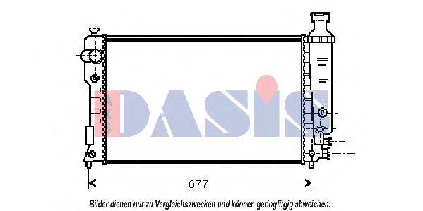 Радиатор, охлаждение двигателя AKS DASIS 161320N