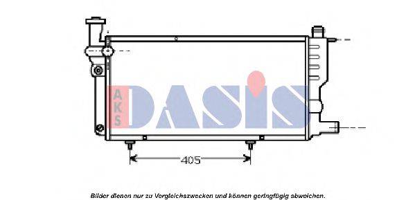 Радіатор, охолодження двигуна AKS DASIS 161360N