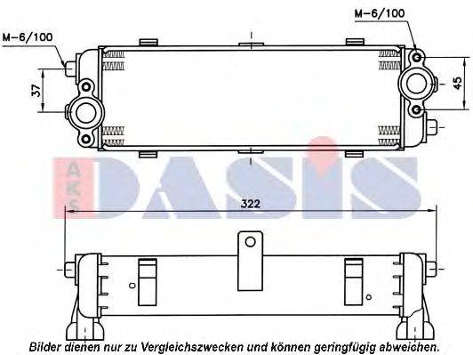 AKS DASIS 176180N масляний радіатор, моторне масло