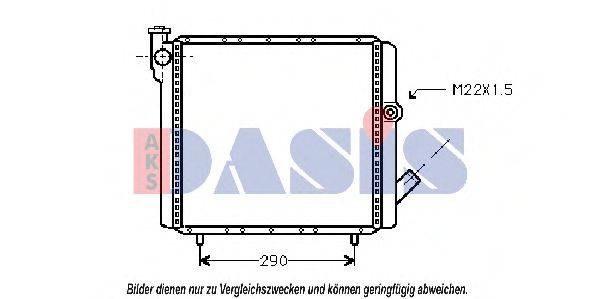 Радиатор, охлаждение двигателя AKS DASIS 180120N