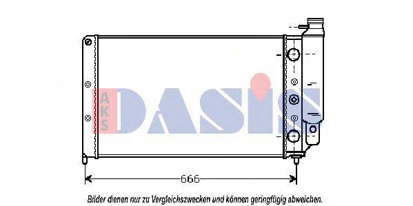 AKS DASIS 180340N Радиатор, охлаждение двигателя