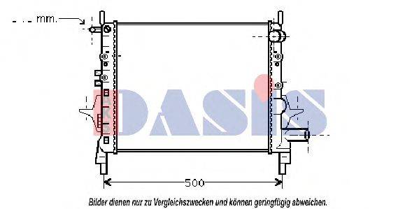 Радиатор, охлаждение двигателя AKS DASIS 181330N