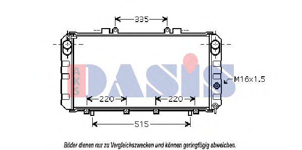AKS DASIS 210181N Радиатор, охлаждение двигателя