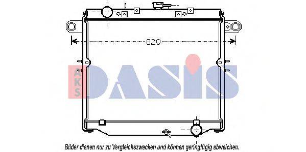 AKS DASIS 210216N Радиатор, охлаждение двигателя