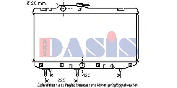 AKS DASIS 211680N Радиатор, охлаждение двигателя