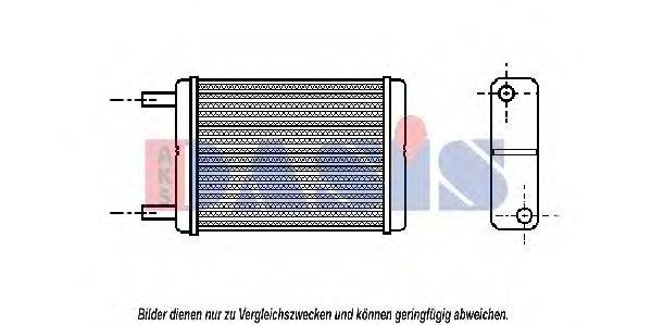 Теплообмінник, опалення салону AKS DASIS 219060N