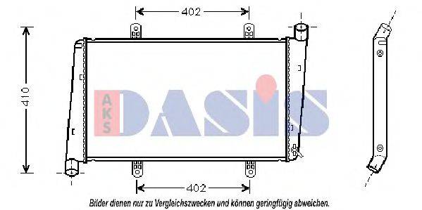 AKS DASIS 220002N Радиатор, охлаждение двигателя