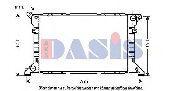 AKS DASIS 250230N Радиатор, охлаждение двигателя