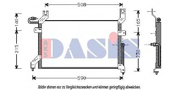 AKS DASIS 322020N Конденсатор, кондиционер