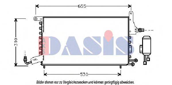 AKS DASIS 332060N Конденсатор, кондиціонер