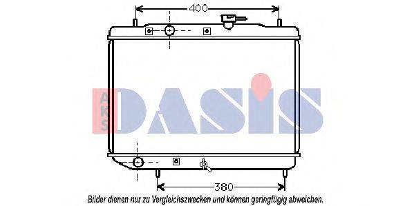 Радиатор, охлаждение двигателя AKS DASIS 350090N