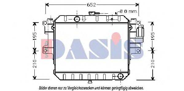 Радіатор, охолодження двигуна AKS DASIS 360390N