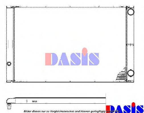Радіатор, охолодження двигуна AKS DASIS 480045N